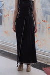 BASERANGE Covered Hip Skirt SKSKW-LC-AU23 Black( SKSKW1)
